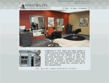 Tablet Screenshot of marios-salon.com